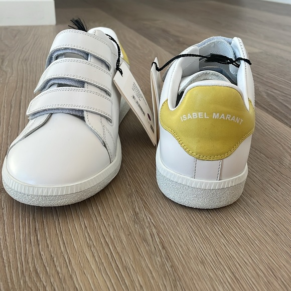 [Isabel Marant] Velcro sneakers with yellow accent - Picture 2 of 9